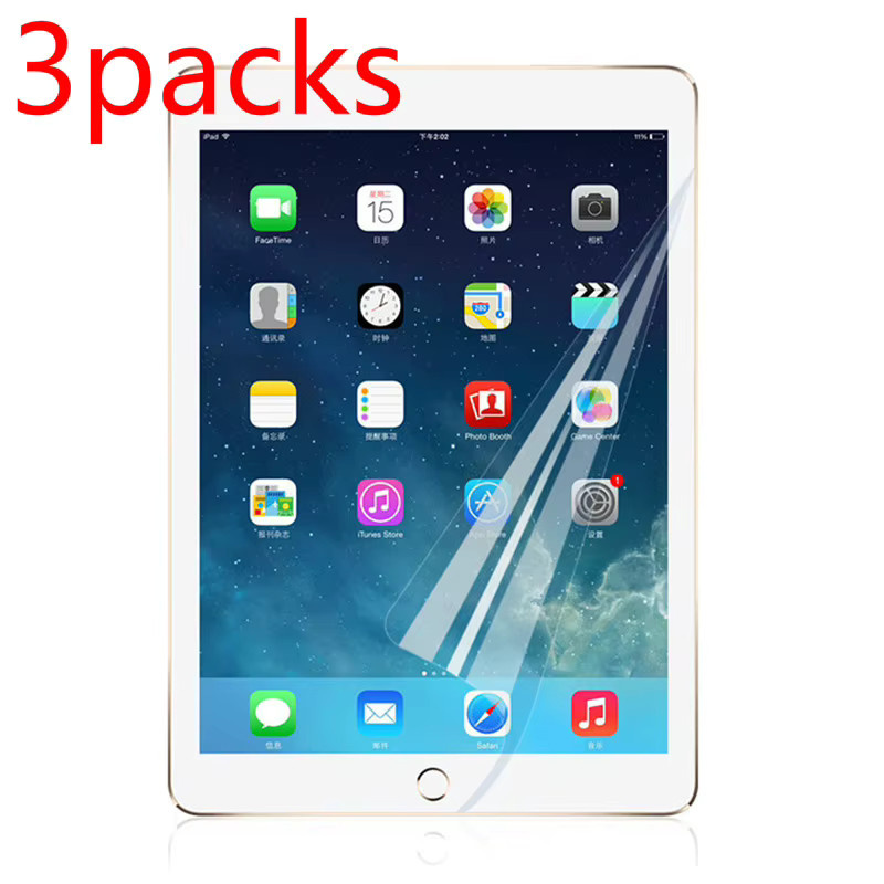 3er-Pack PET Weiche Displayschutzfolien für Apple iPad und iPad Air sowie iPad Pro, transparent - Bild 2