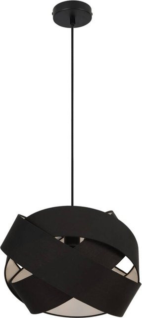 Pocoline Pendelleuchte Amumu in Schwarz aus Metall mit E27 Fassung, Höhe: 120 cm, Durchmesser: 38 cm - Bild 1