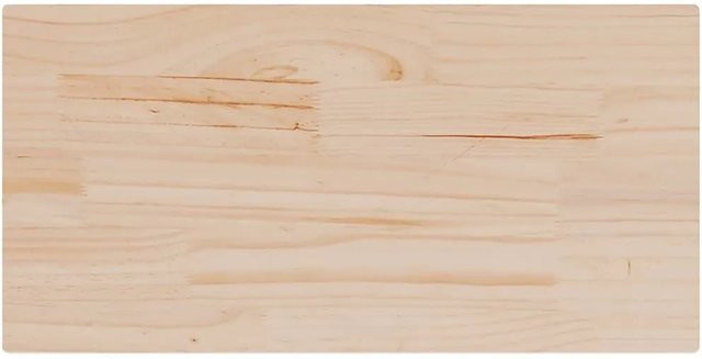 vidaXL Tischplatten Set aus 2 Stück, rechteckig aus Massivholz Kiefer, unbehandelt, B/T/H: 70 x 35 x 1,7 cm - Bild 1
