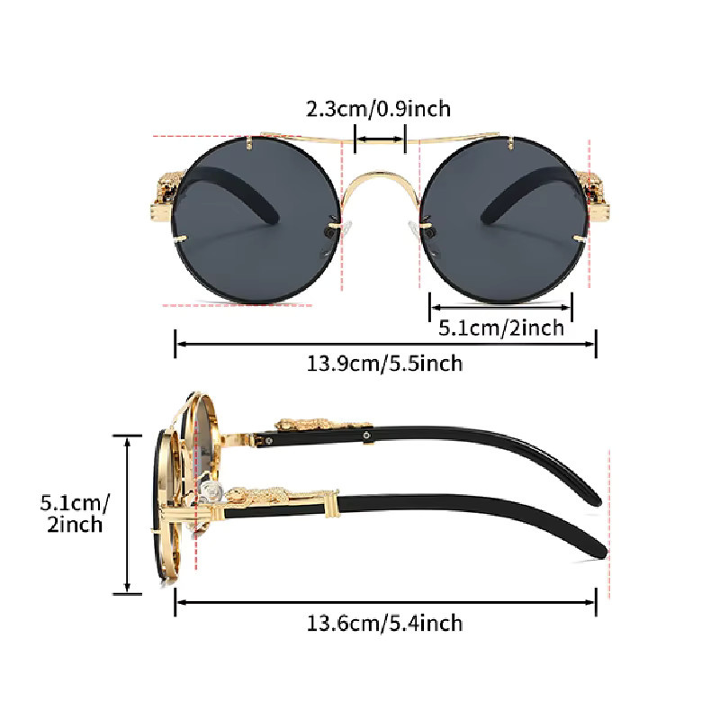 KAMMPT Sonnenbrille, rund, Metal, multicolor, Damen - Bild 5