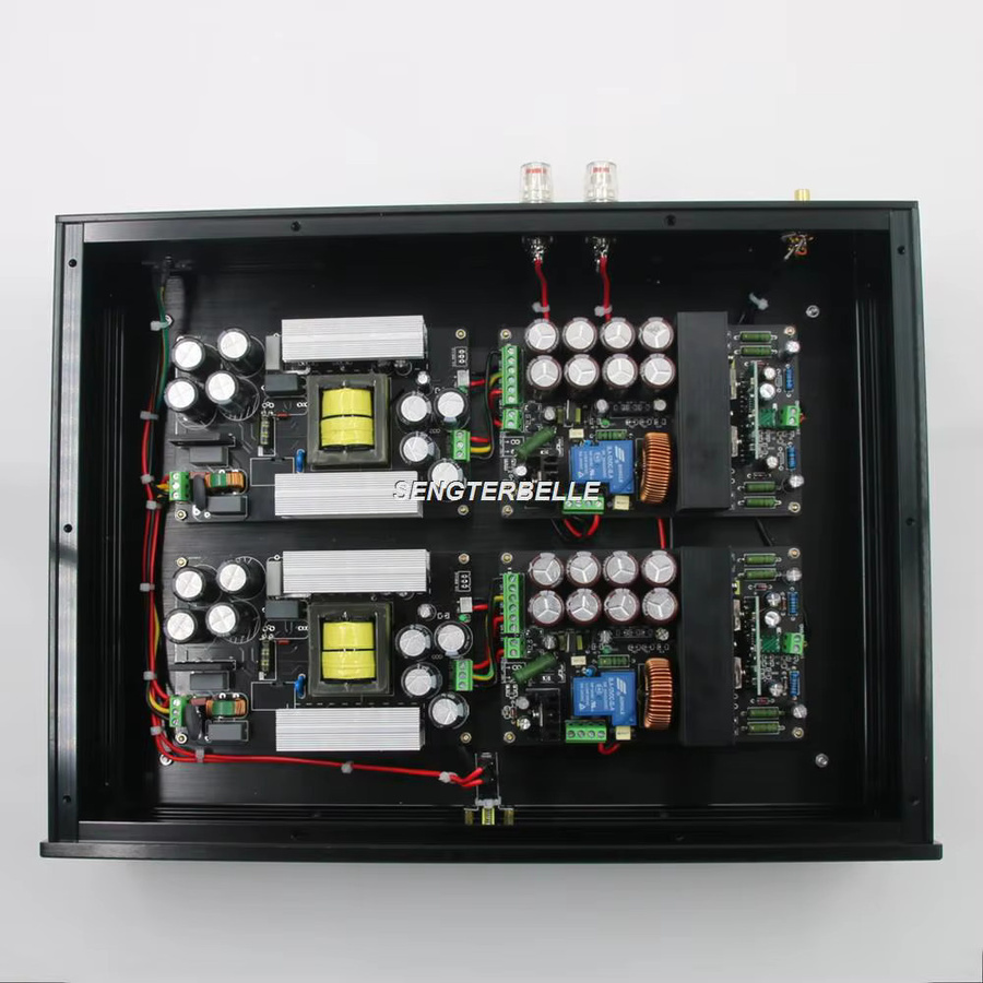 SENGTERBELLE Hi-End Professional Class D Leistungsverstärker 2 Kanäle, 1000 W, Schwarz - Bild 4