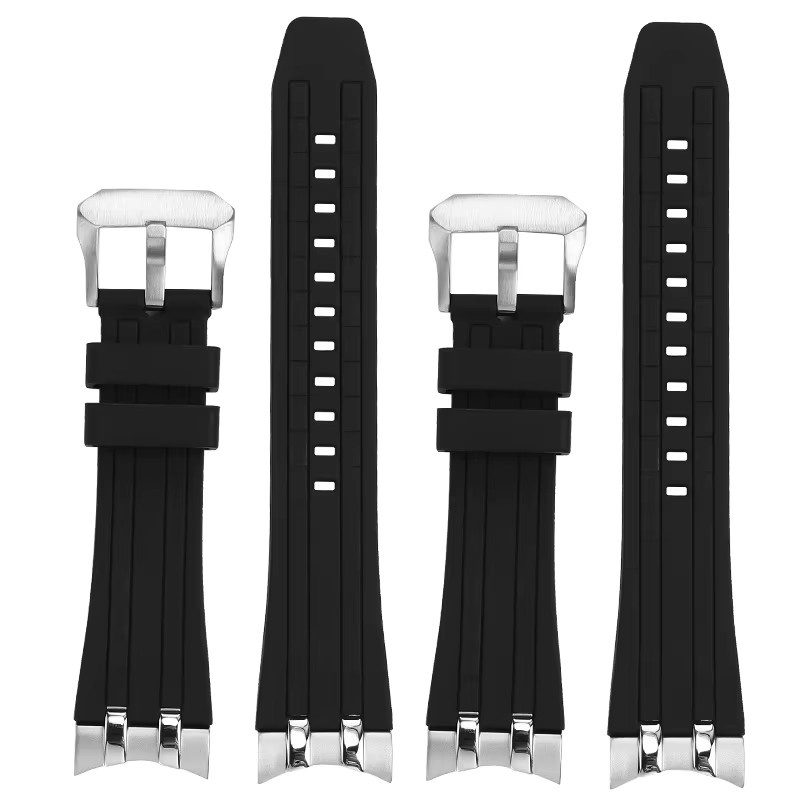 Bürger Uhrenarmband Silikon, Edelstahl, Grün, Herren - Bild 4