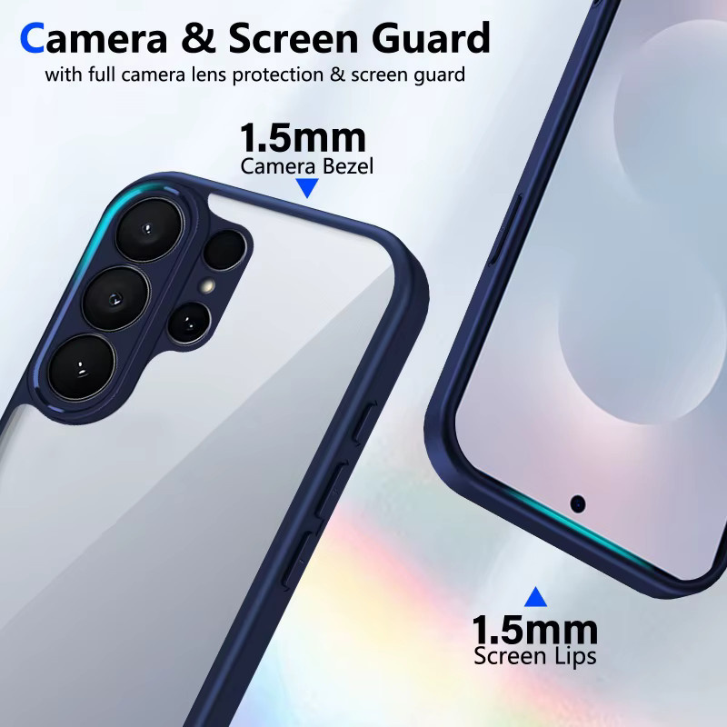 Transparente Matte Acryl Schutzhülle für Samsung Galaxy S26 S25 S24 S23 S22 Ultra S21 FE und weitere Modelle - Bild 4