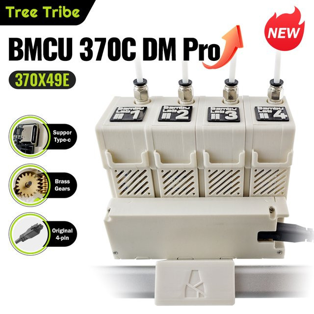 Tree Tribe BMCU 370C DM AMS Lite MMU-Lösung für A1 mit Doppel-Mikroschalter und automatischer Zuführung in Weiß - Bild 1