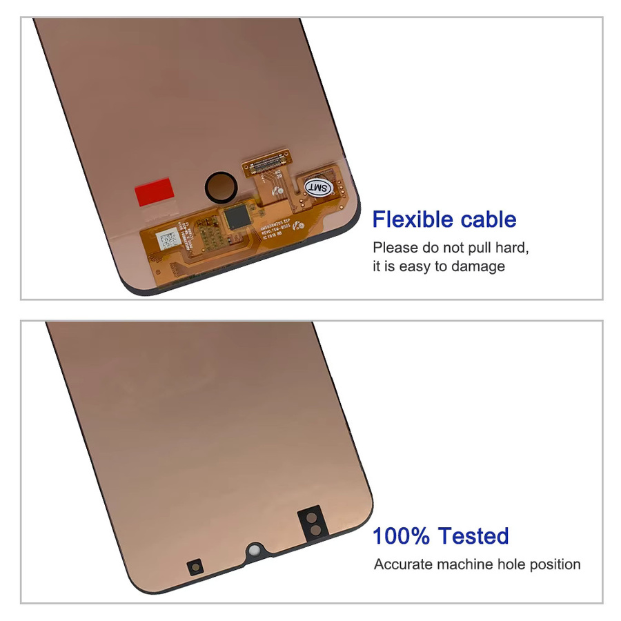 Samsung Super AMOLED LCD Display mit Rahmen und Fingerabdruck-Funktion für Galaxy A50s A507F A507FN in Schwarz - Bild 4