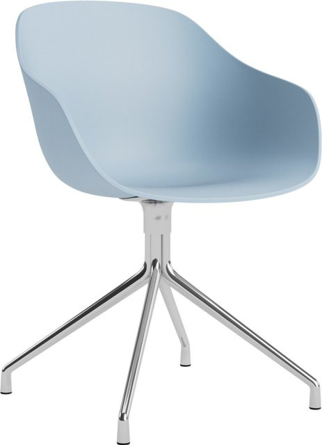 HAY About A Chair AAC 220 mit Armlehnen in Blau aus Aluminium - Bild 1