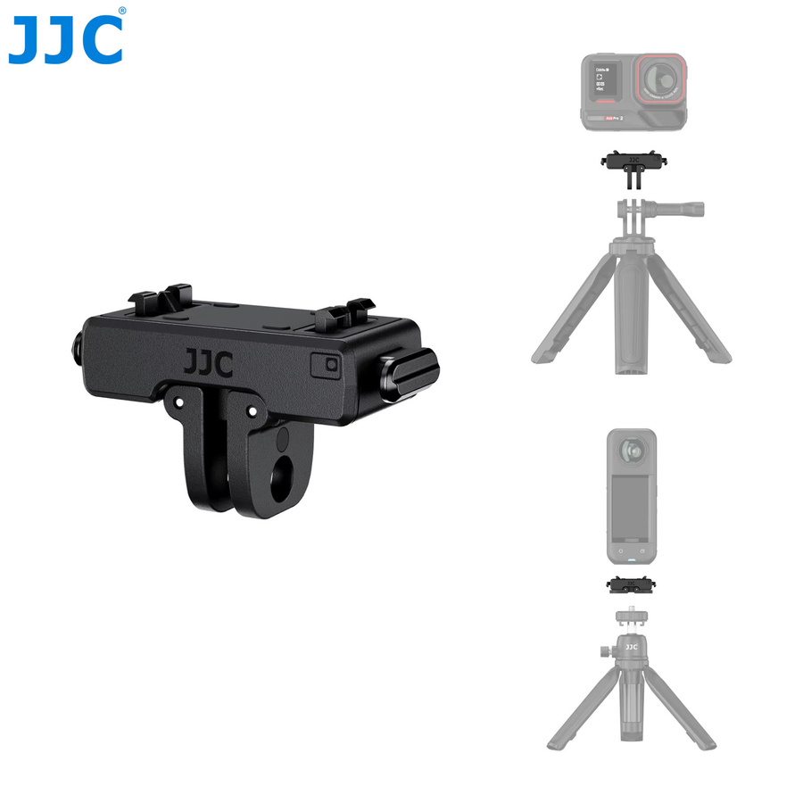 JJC Magnetischer Schnellwechselplattenadapter für Insta360 Ace Pro, X4 und Air Ace in Schwarz - Bild 3