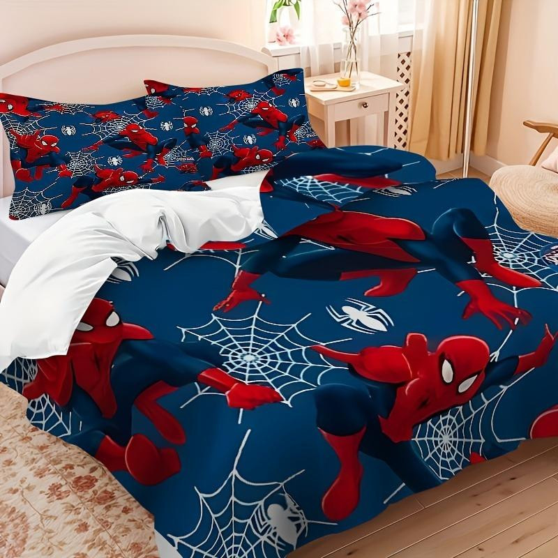Spider-Man Bettwäsche-Set 3-teilig von Tinika in Blau, B/H: 220 x 240 cm - Bild 5