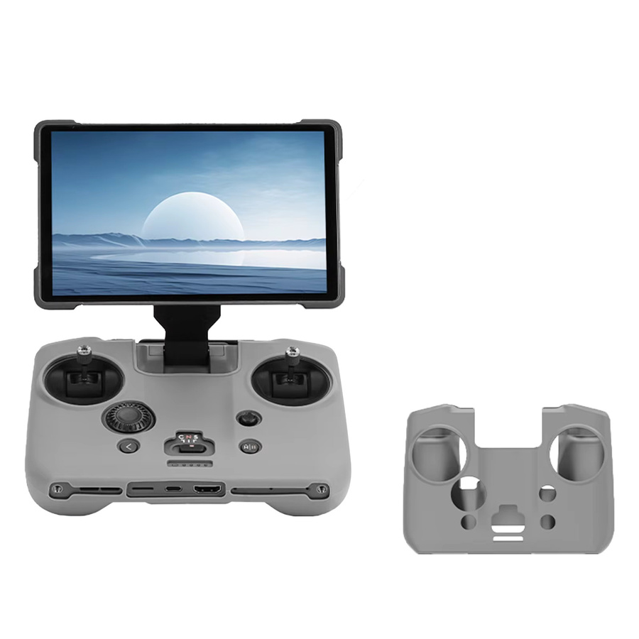 ToriTails Silikon-Schutzhülle für DJI Mavic 4 Pro und RC PRO2 Fernbedienung als Staubschutz in Schwarz und Grau - Bild 4