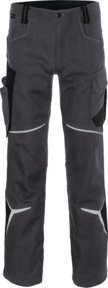 Kübler Arbeitshose BODYFORCE Form 2225 in Anthrazit/Schwarz mit Reflexstreifen und Cordura-Material, Größe 46 - Bild 1