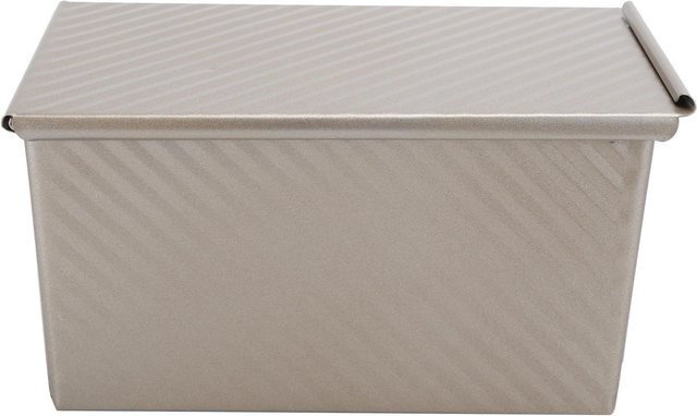 TOMTOP JMS Antihaft-Brotbackform aus Aluminium mit Deckel, Grau - Bild 1