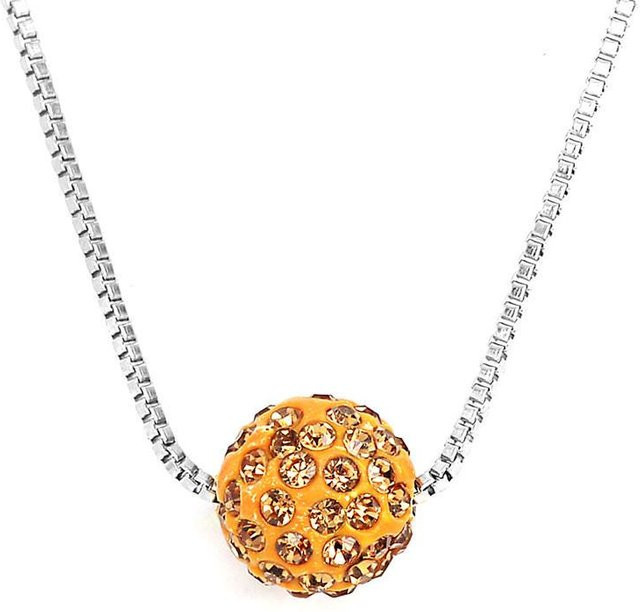 choubo eleven Halskette, Kugel-Anhänger, Silber, Zirkonia, Damen - Bild 1