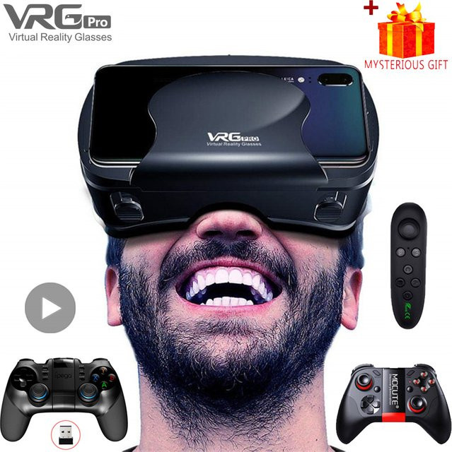 Viar VR Pro Virtual Reality Headset 3D-Brille für Smartphones in Schwarz - Bild 1