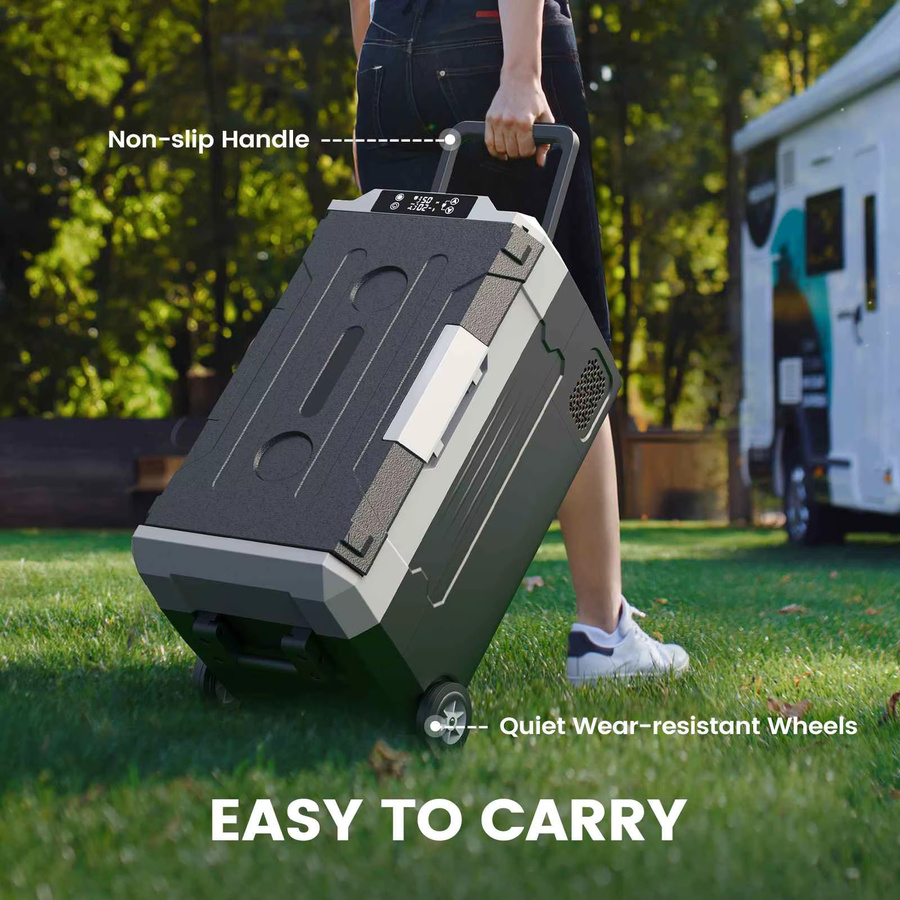 Hcalory Tragbarer Kompressor-Kühlschrank mit Bluetooth und Rädern für Camping und Reisen - Bild 4