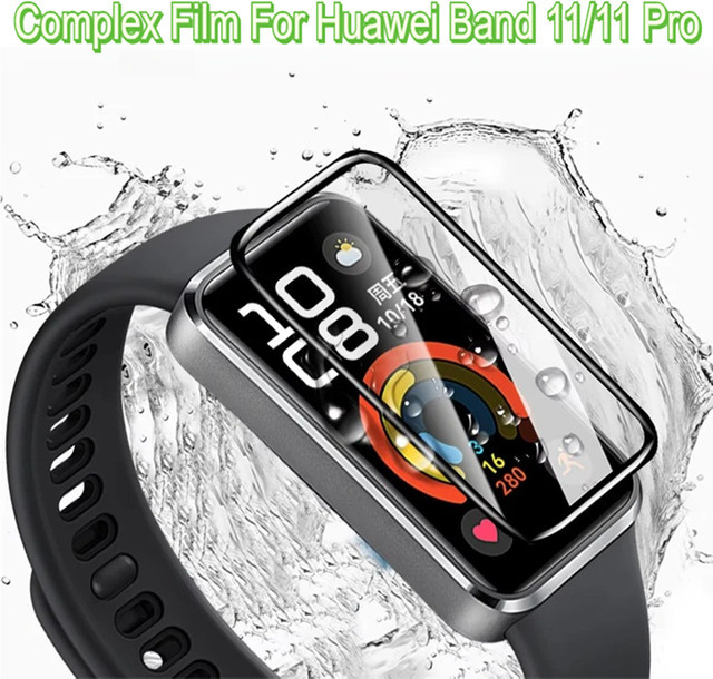 Displayschutzfolie für Huawei Band 11/11 Pro, transparent, Silikon - Bild 1