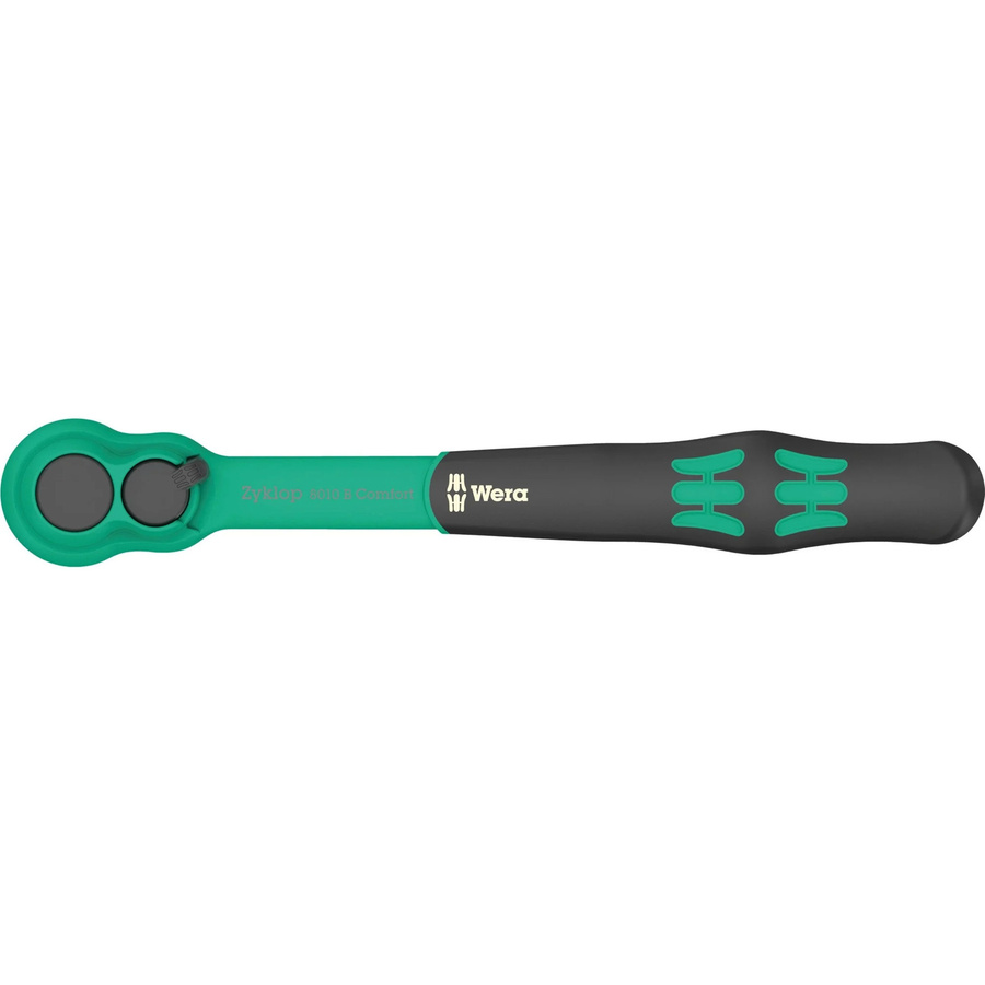 Wera Zyklop Comfort Knarre 8010 B 3/8 Zoll in Schwarz-Grün - Bild 2