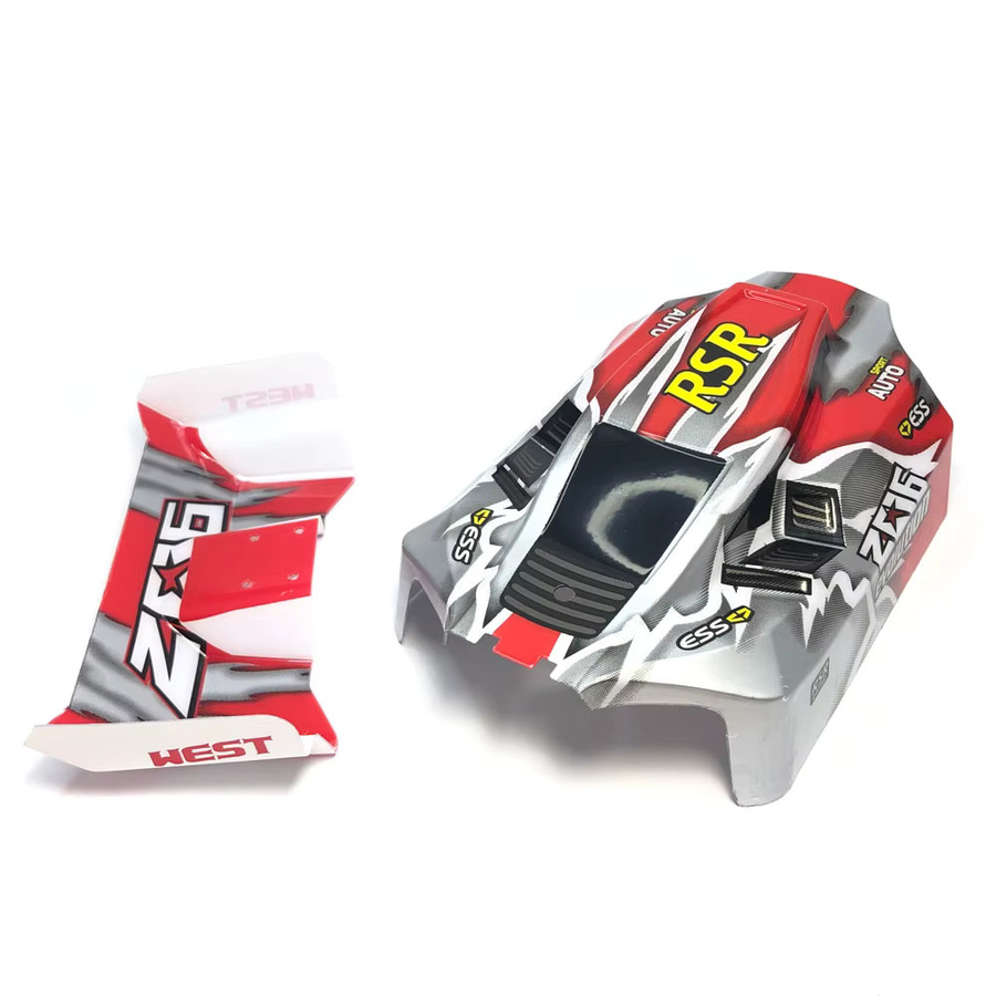 WLtoys RC Auto Karosserie mit Heckflügel-Kit, Zubehör, Kunststoff - Bild 2