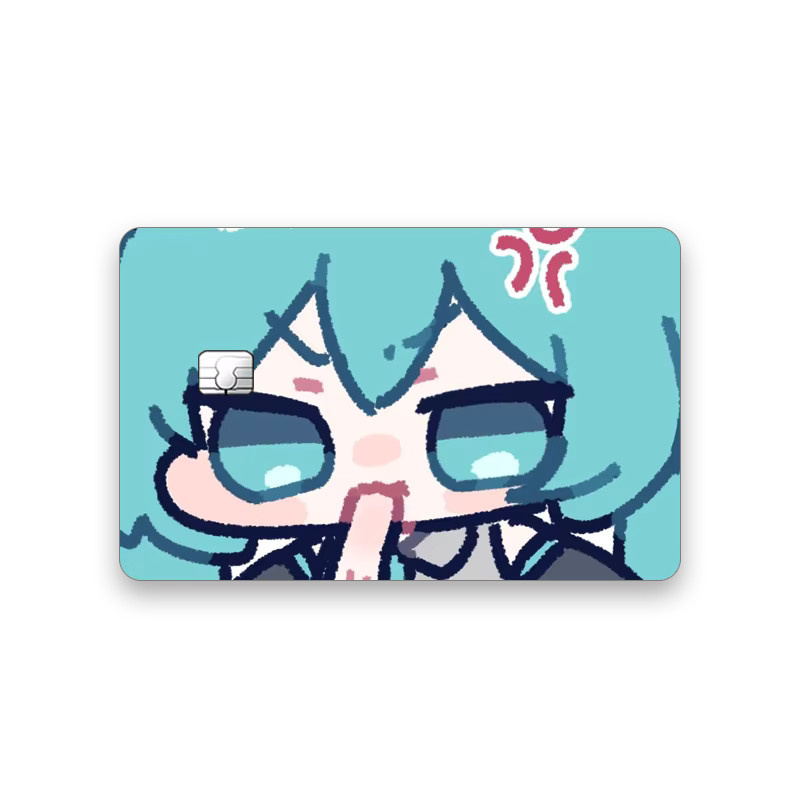 Bandai Hatsune Miku Kawaii Ausdruckssticker, Wasserfester Chip-Aufkleber - Bild 2