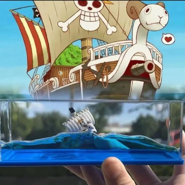 Bandai One Piece Schiffsmodell Going Merry Piratenschiff aus Kunststoff, bunt/mehrfarbig - Bild 1