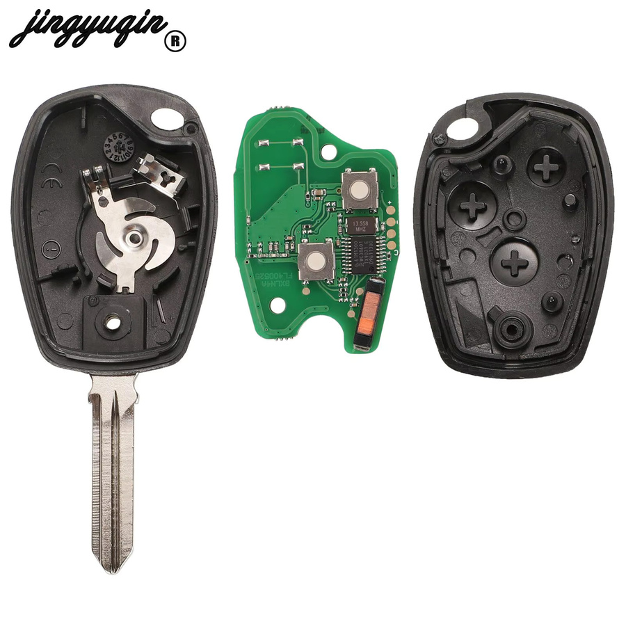 Jingyuqin Smart Fernbedienung Autoschlüssel 434MHz für Renault Trafic Vivaro Primastar Clio 3 Movano Dacia in Schwarz - Bild 4