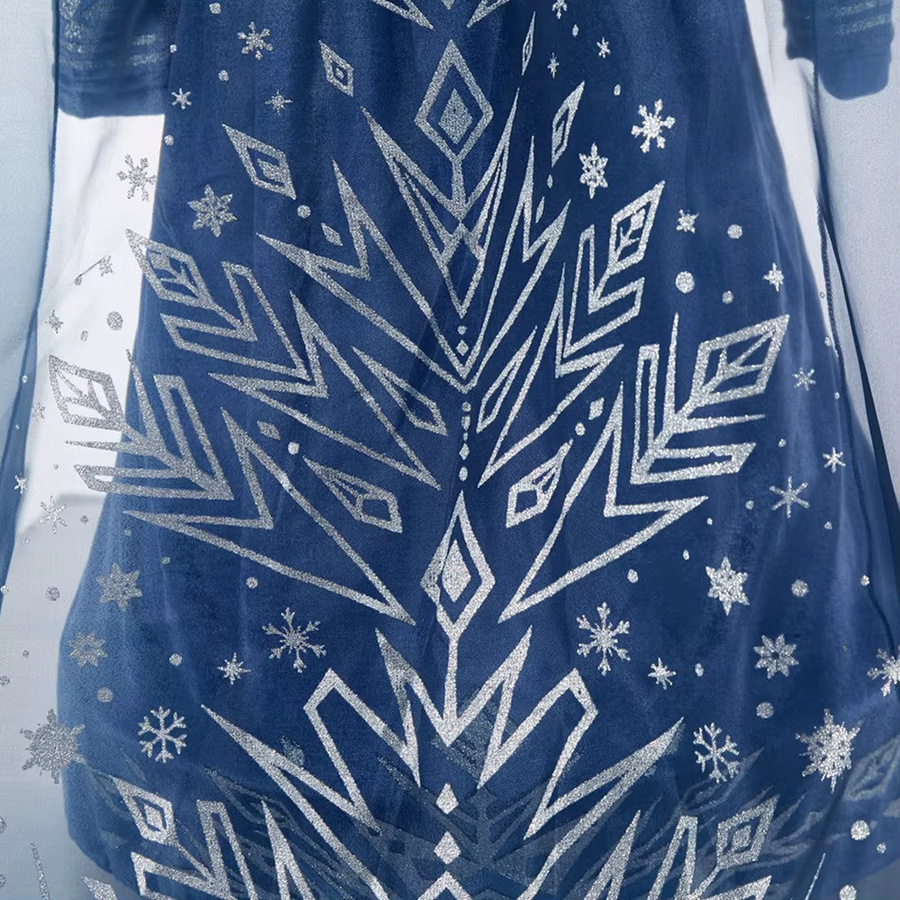 TONGTONGMI Die Eiskönigin Elsa Prinzessin Kleid, Kostüm, Blau - Bild 3