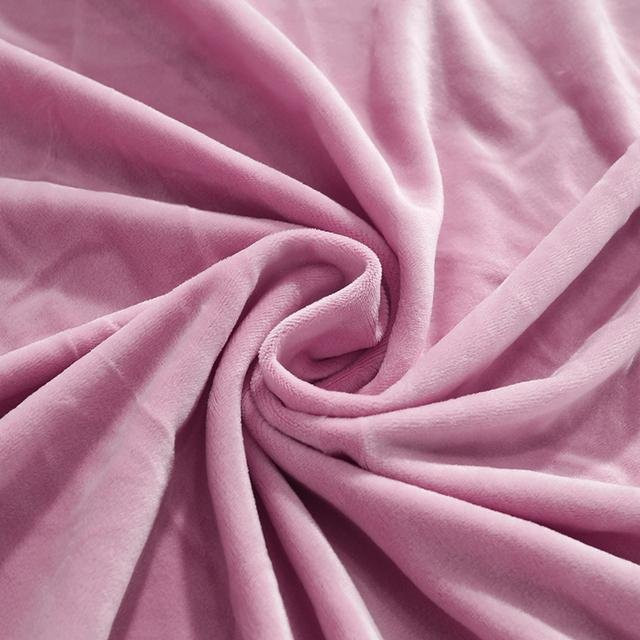 Cozy Home Samt-Kissenbezug in Rosa für Sofa und Auto, B/B: 45 x 45 cm - Bild 1