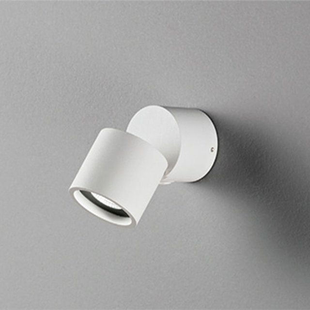 DLS Lighting Capri LED-Wandstrahler in Weiß mit verstellbarem Zylinder aus Aluminium und Glas - Bild 1