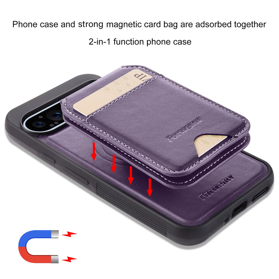 Luxus Leder Schutzhülle mit MagSafe für Google Pixel 10, 9, 8, 7 und 6 Pro XL mit Kartenfach und Anti-Drop-Funktion - Bild 3