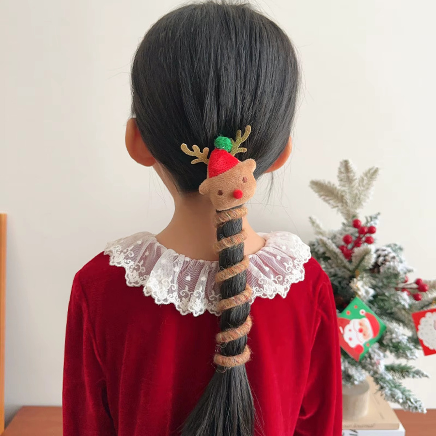Haar Clips Rentier Baum Bogen, Kinder, Mädchen - Bild 2