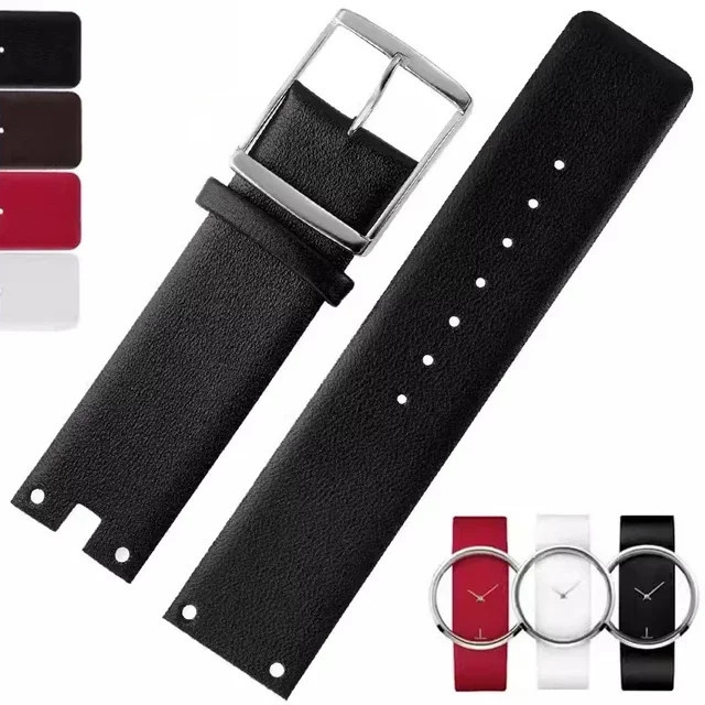 Calvin Klein Uhrenarmband, Leder, Schwarz, Herren, 22 mm - Bild 1
