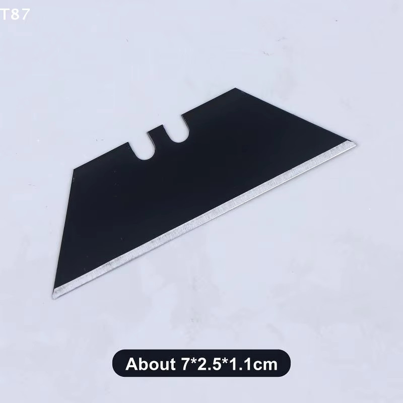 eelhoe Ersatzmesser aus Stahl in Trapezform für DIY Kunst- und Bastelschneider, Schwarz, 10 Stück - Bild 4