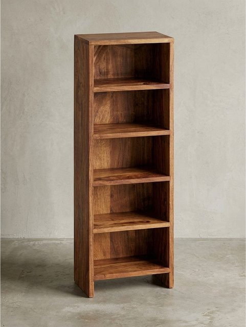 CD-Regal MUMBAI von KADIMA DESIGN aus Massivholz im Landhausstil, Farbe: Braun, B/T/H: 30 x 17 x 90 cm - Bild 1