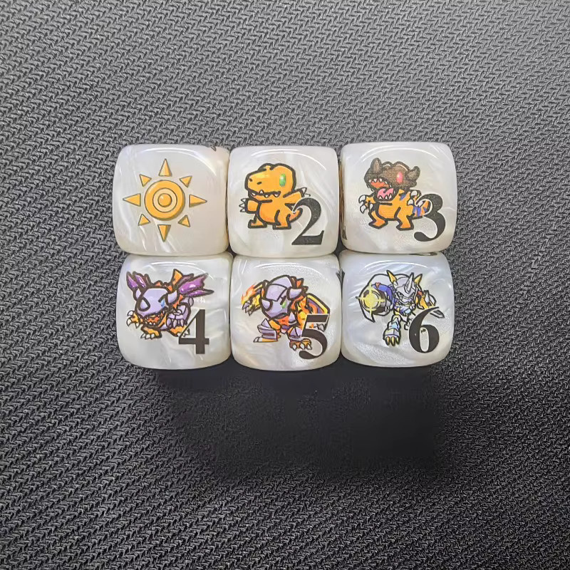 Bandai Digimon Omnimon Agumon Token, 2er-Set, Mehrseitige Würfel - Bild 2