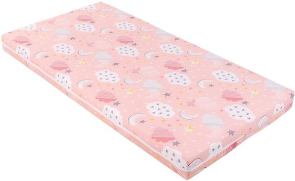 Kikkaboo Babybett Matratze Fantasia Plus mit Baumwollbezug in Orange, B/T: 120 x 60 cm