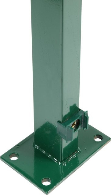 FLORAWORLD Zaunpfosten aus Stahl mit Bodenplatte in Grün, B/T/H: 15 x 10 x 89,3 cm - Bild 1
