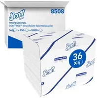 Scott Control Einzelblatt Toilettenpapier in Weiß - Bild 1