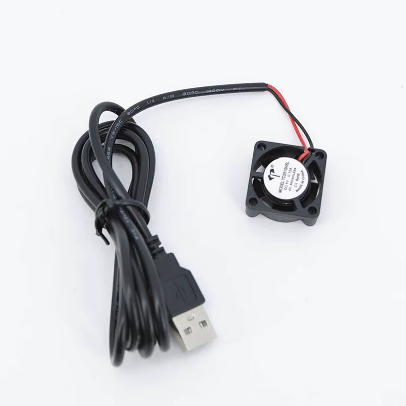 Gakaki USB-Lüfter 2510 DC 5V Bürstenloser PC-Gehäuse-Kühler für Raspberry Pi, Schwarz, B/T/H: 25 x 25 x 2,5 mm - Bild 4