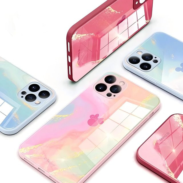 Hasbro Mickey Mouse Handyhülle aus gehärtetem Glas für iPhone 17e 17 16 15 14 13 12 Mini 11 Pro XS Max XR X Air Plus - Bild 1