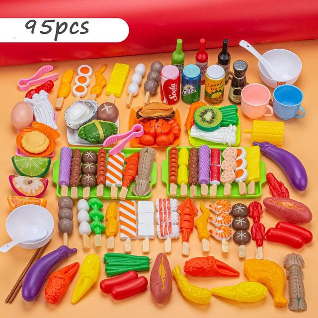 Kidsly Küche Spielzeug Simulation Lebensmittel Gemüse Grill, ab 3 Jahre - Bild 1