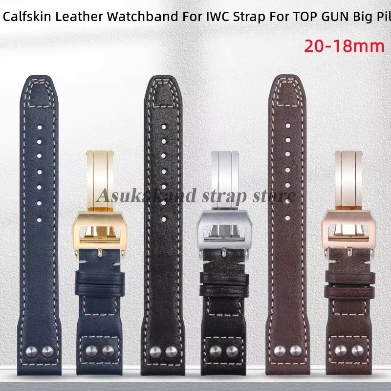 Uhrenarmband Leder, Herren, Faltschließe - Bild 2