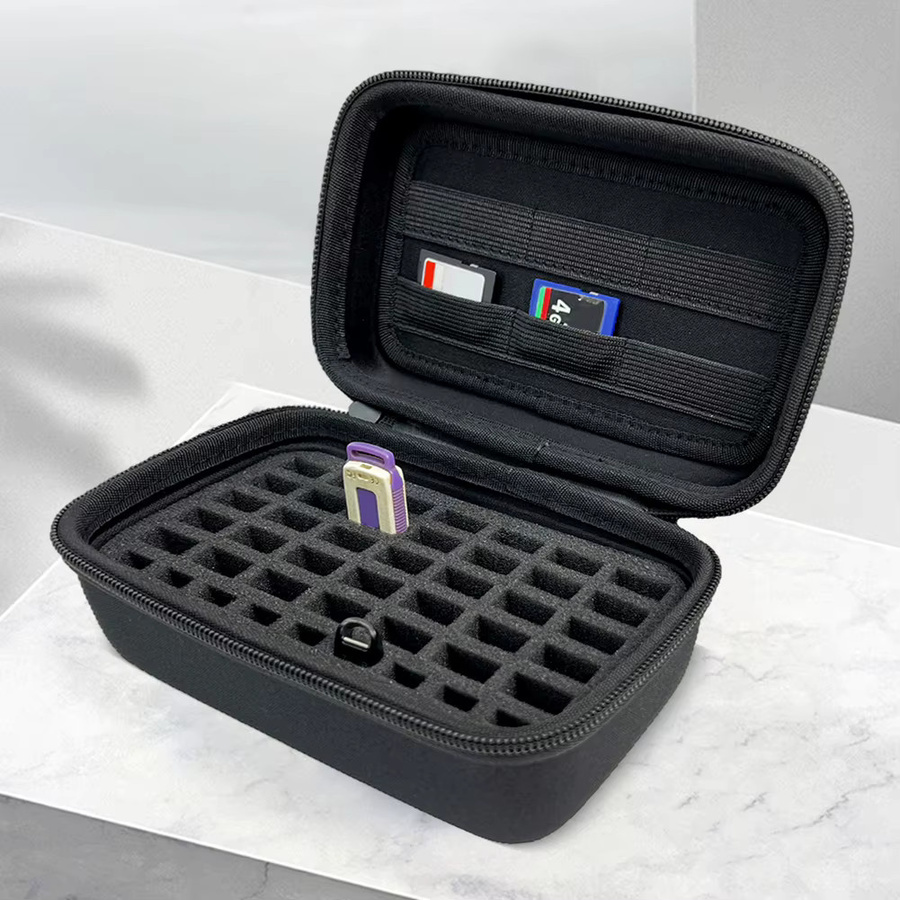 ALLOYSEED Aufbewahrungsetui für USB-Sticks und SD-Karten in Schwarz - Bild 2