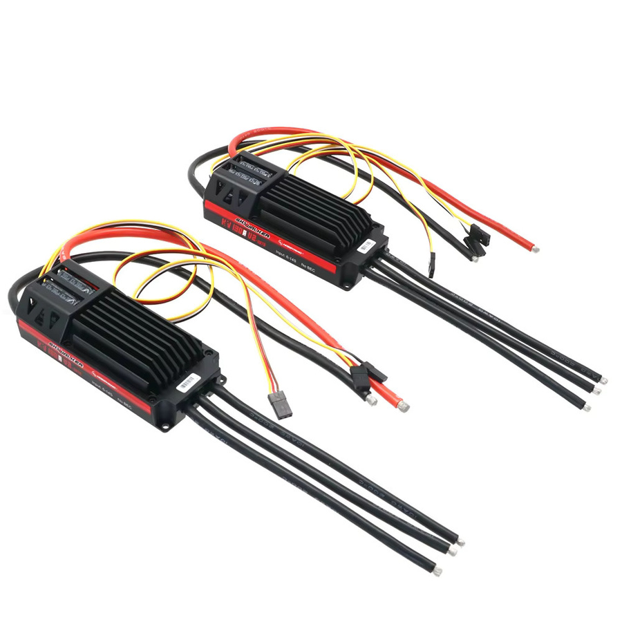 Hobbywing SKYWALKER 130A/160A HV OPTO V2 Bürstenloser ESC-Geschwindigkeitsregler für 3D-Flugzeuge in Schwarz, 6-14S - Bild 2