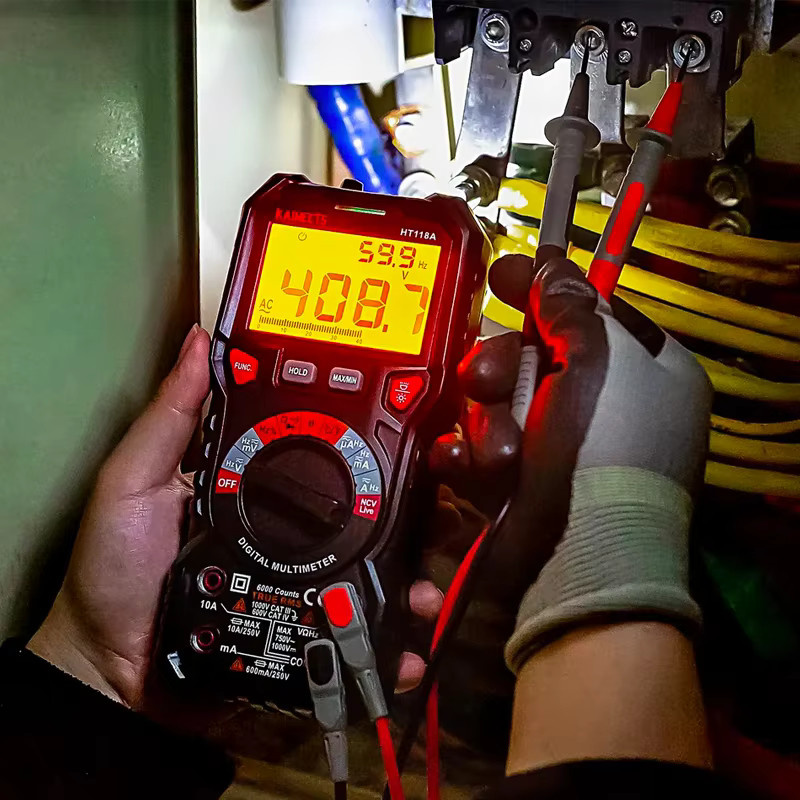 KAIWEETS HT118A Digitalmultimeter True RMS mit Auto Range, AC/DC Spannung, Ohm, Hz, NCV und Temperaturmessung - Bild 4