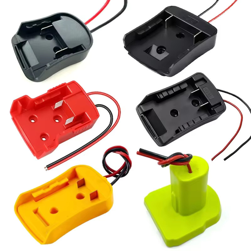 Akku-Adapter für 18 V und 20 V Li-Ionen-Akkus von Makita, Bosch, Milwaukee, Dewalt, Black&Decker und Ryobi als DIY Power Wheel Adapter Dock-Halter - Bild 1