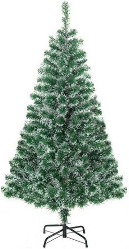 HOMCOM künstlicher Weihnachtsbaum in Grün mit 416 Zweigen und Metallbasis, Höhe: 150 cm - Bild 1