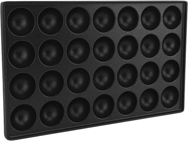 Takoyaki Maker mfySpace Antihaft-Küchenbratpfanne mit 28 Löchern aus Aluminium in Schwarz - Bild 1