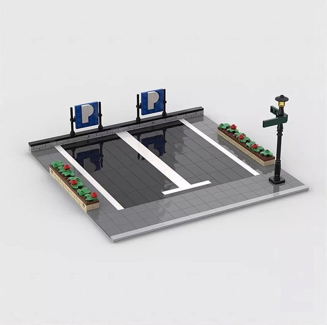 LEGO Speed Champion Baustein Autos Parkplatz, Grau, ab 3 Jahre - Bild 1