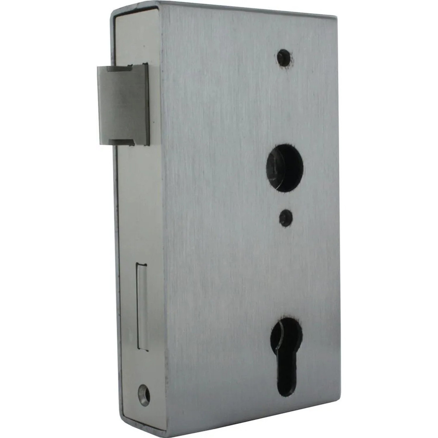 FeNau Kastenschloss aus verzinktem Stahl mit Stulp in Silber, B/H/T: 60 x 94,5 x 173 mm - Bild 2