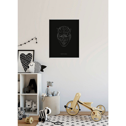 Komar Wandbild Star Wars Maul in Schwarz und Weiß, B/H: 50 x 70 cm - Bild 3