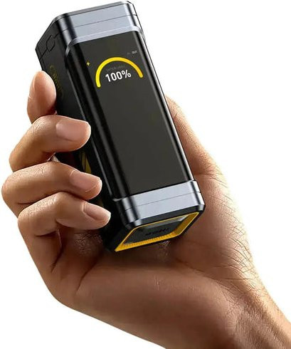 AOHI Future Starship Pro PD 3.1 Powerbank 210W 10000mAh in Schwarz inklusive 140W USB-C zu USB-C Kabel - Bild 1
